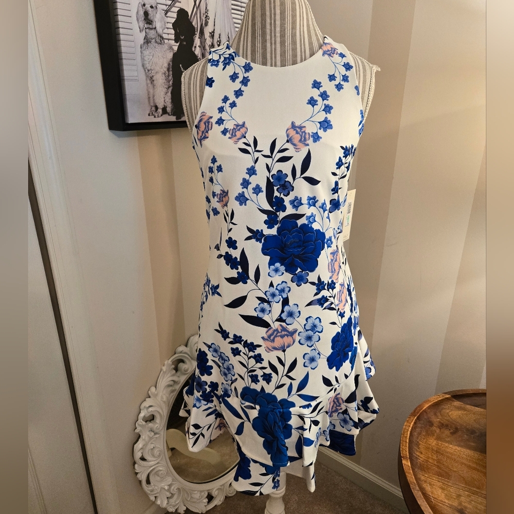 Eliza J Ruffled Dress Sz 8